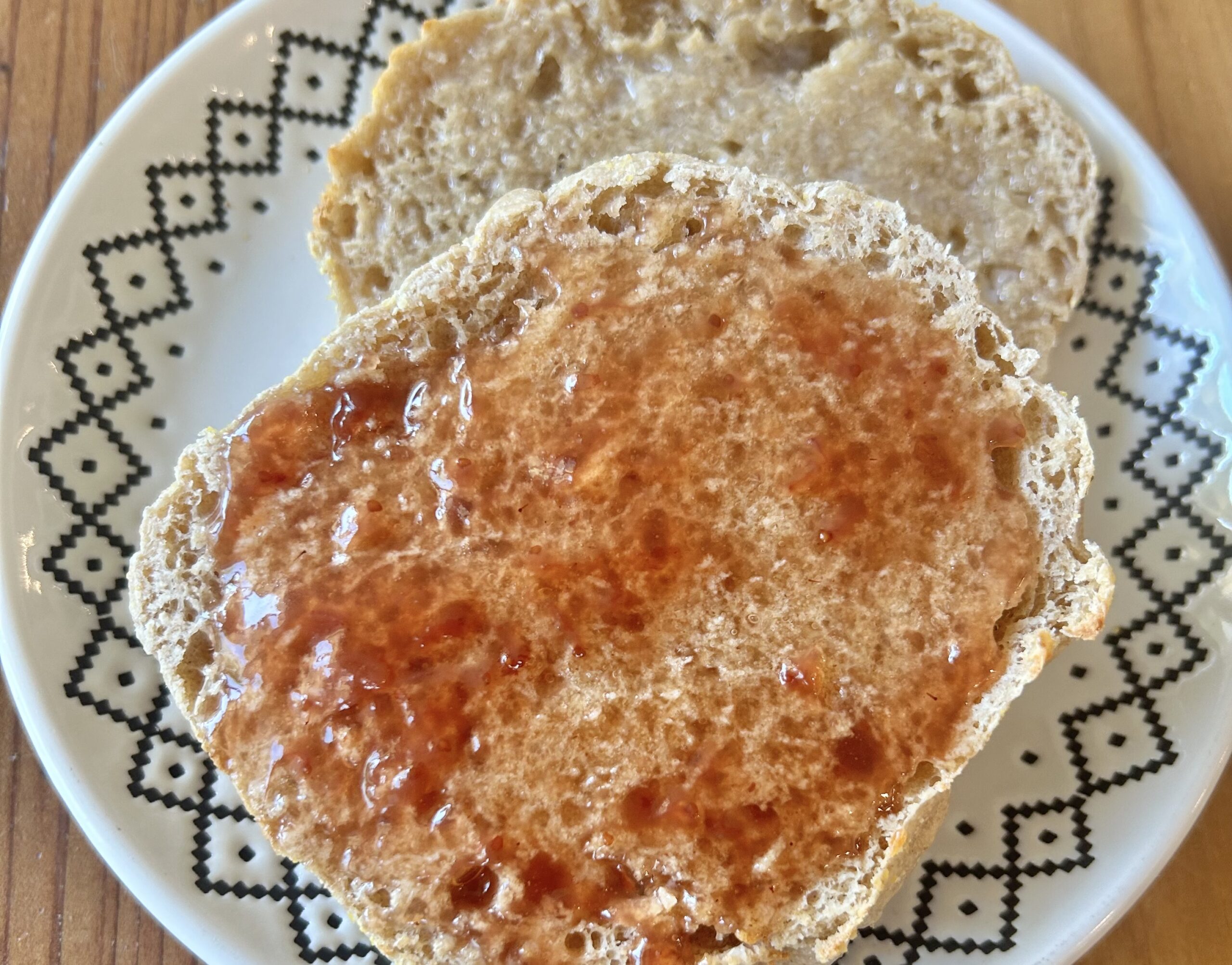 Whole Grain Sourdough English Muffins